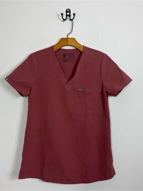 Figs Catarina One-Pocket Scrub Top Mauve PO 1552 XS